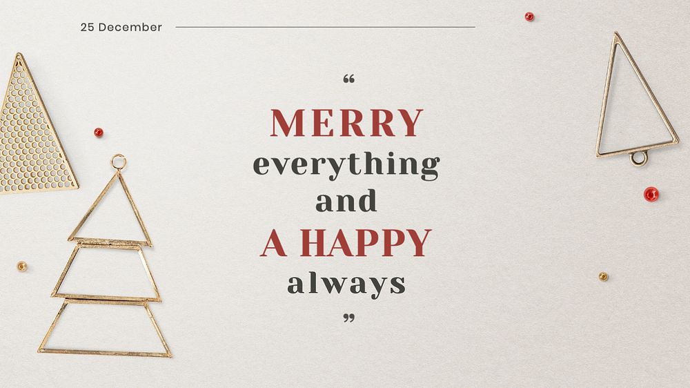 Christmas & new year blog banner template