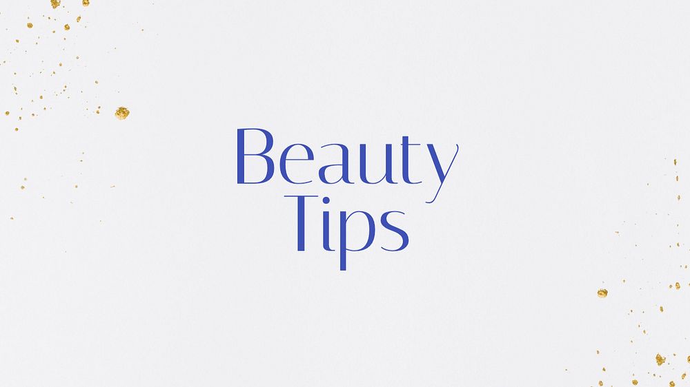 Beauty tips blog banner template