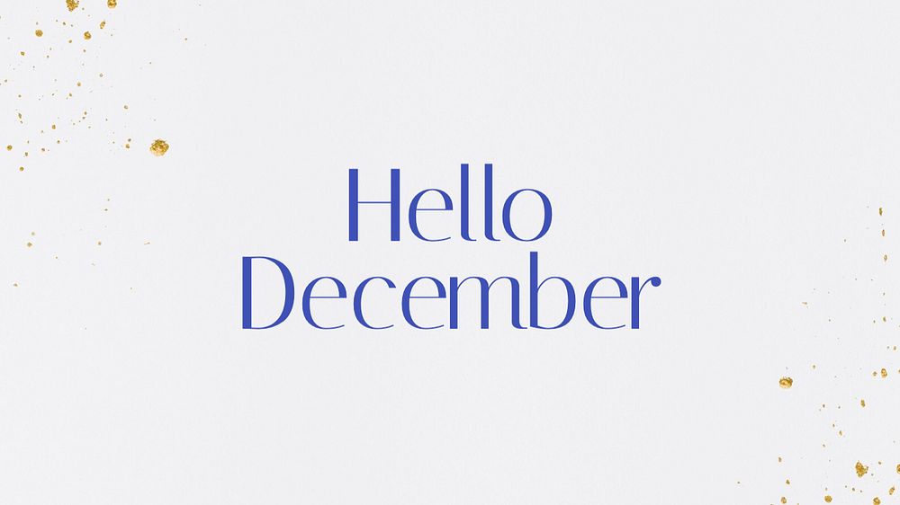 Hello December blog banner template