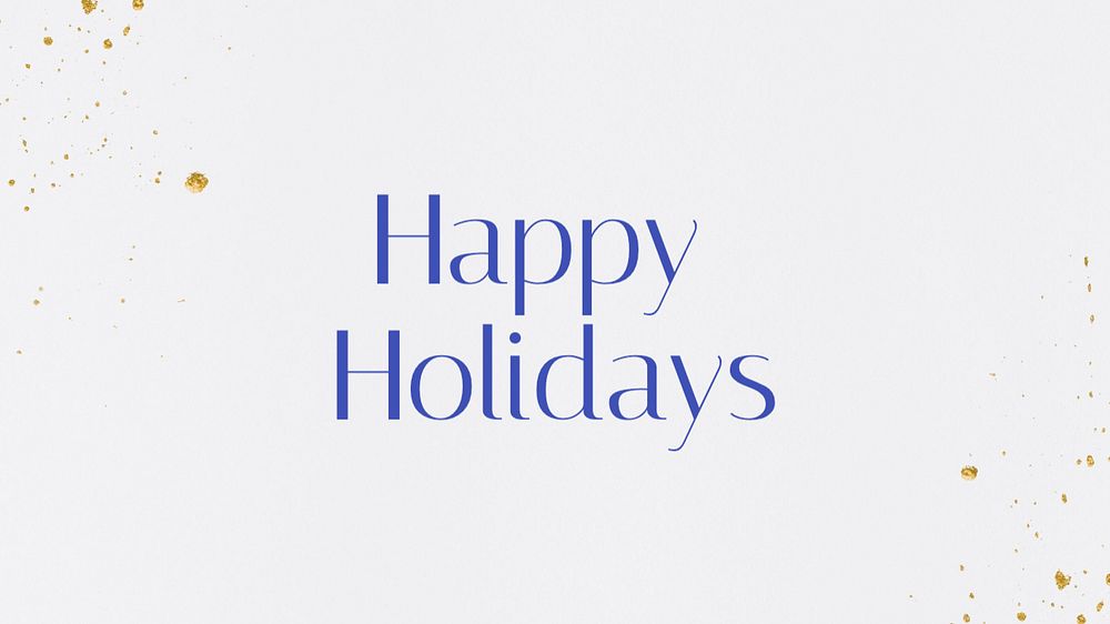 Happy holidays blog banner template