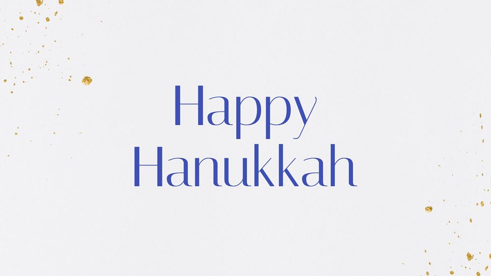 Happy Hanukkah blog banner template