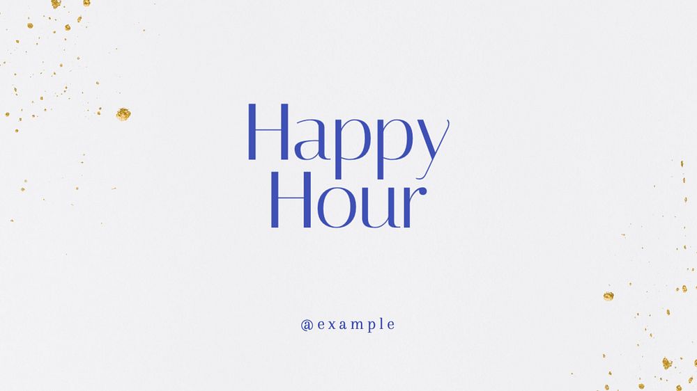 Happy hour blog banner template