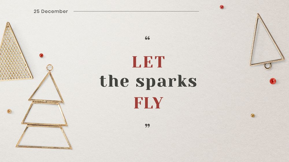 Let the sparks fly blog banner template