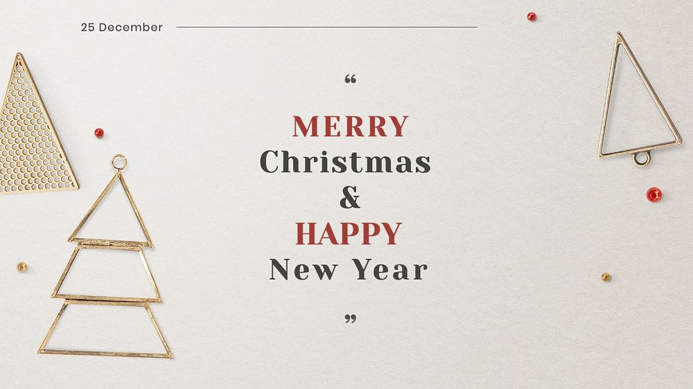 Christmas & new year blog banner template