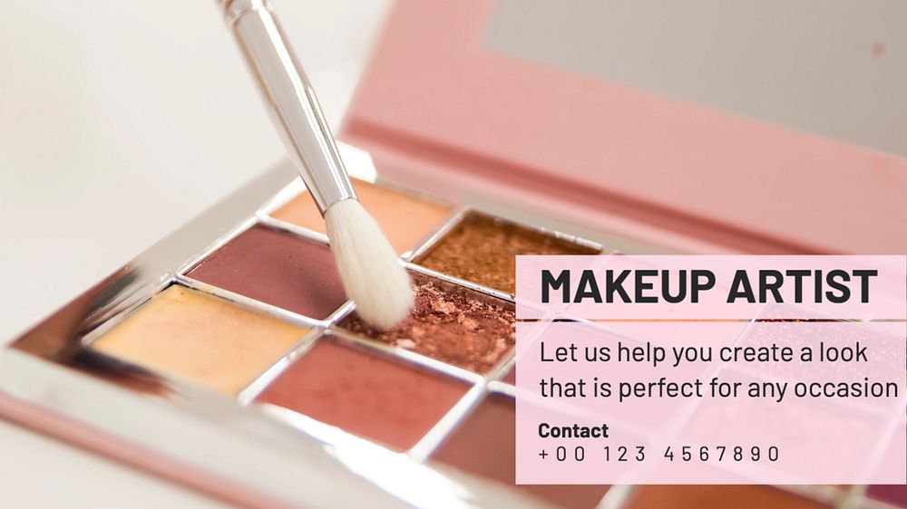 Makeup artist blog banner template