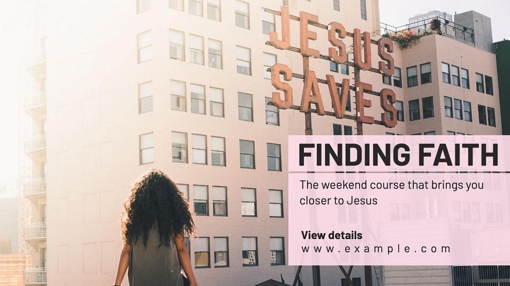 Finding faith blog banner template