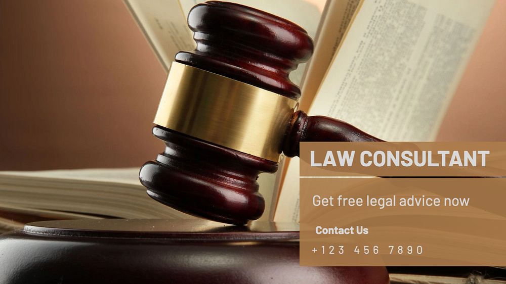 Law consultant blog banner template