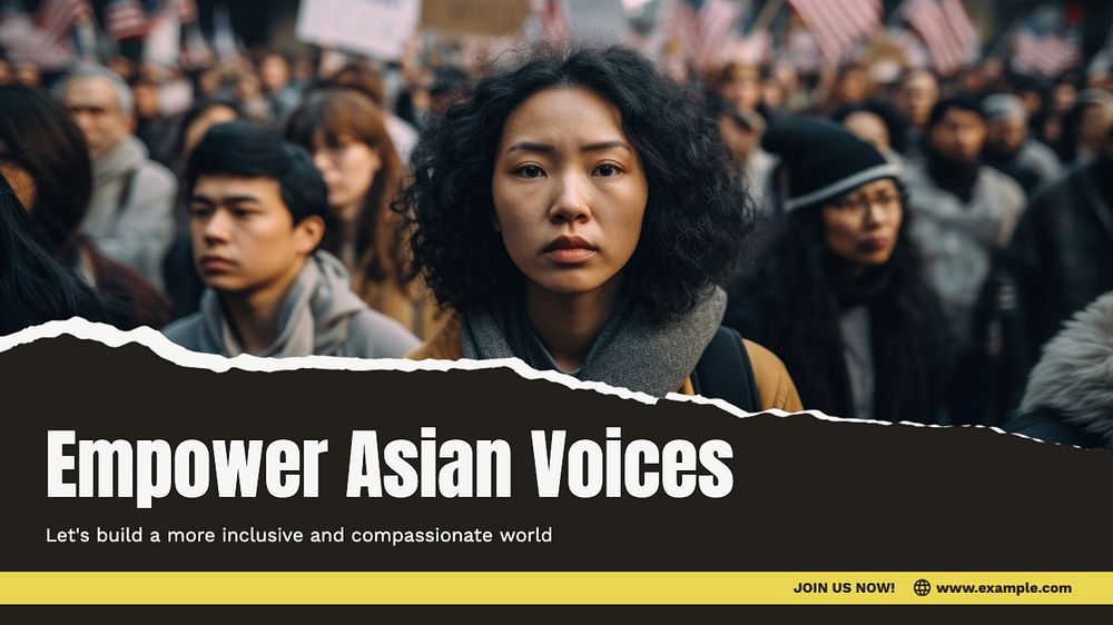 Empower asian voices blog banner template