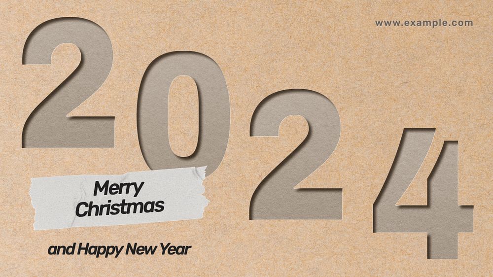 Christmas & new year blog banner template