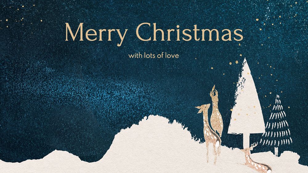 Merry Christmas blog banner template