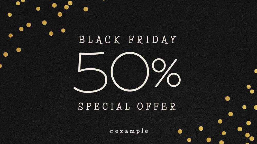 Black Friday blog banner template