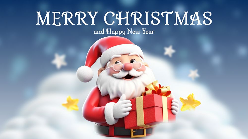 Merry Christmas blog banner template