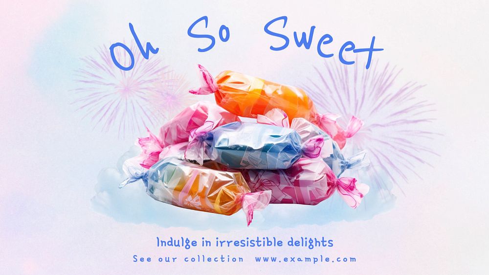 Sweets blog banner template