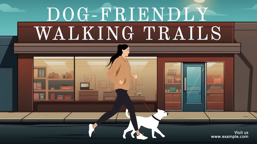 Dog-friendly blog banner template