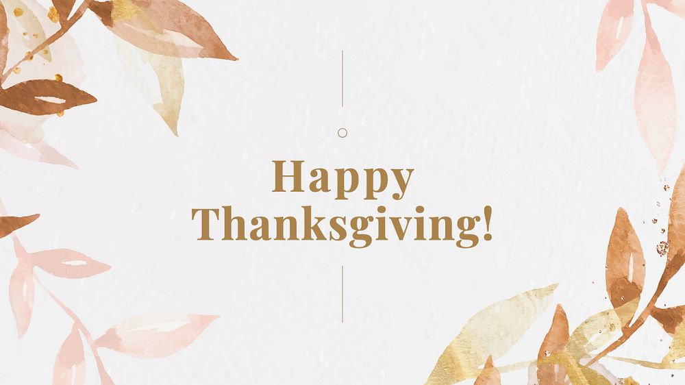 Happy thanksgiving blog banner template