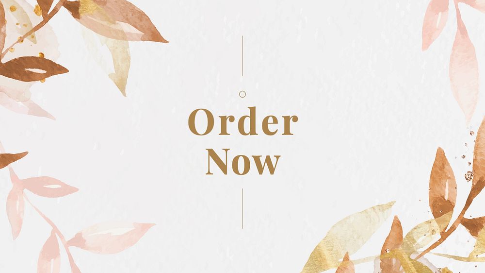 Order now blog banner template