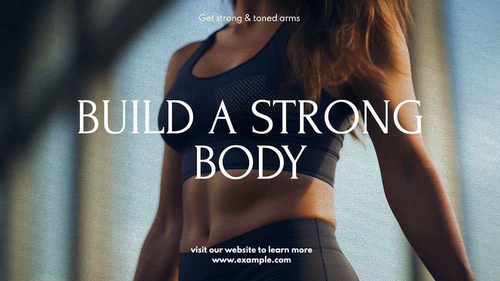 Fitness guide blog banner template