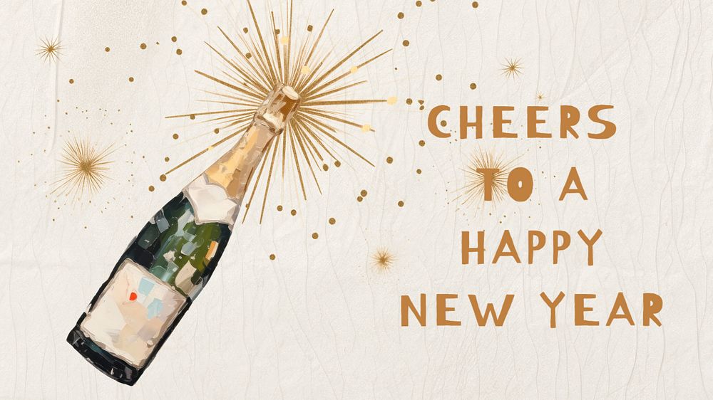 Happy new year blog banner template