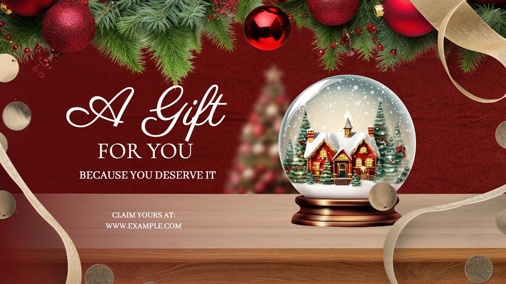 Free gift blog banner template