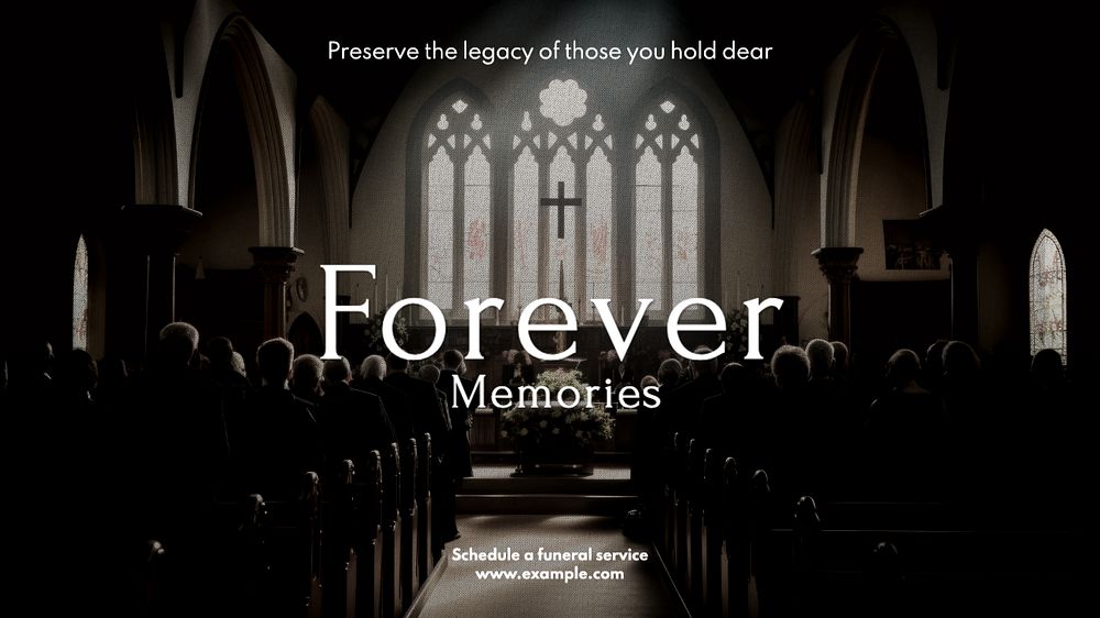 Funeral service blog banner template