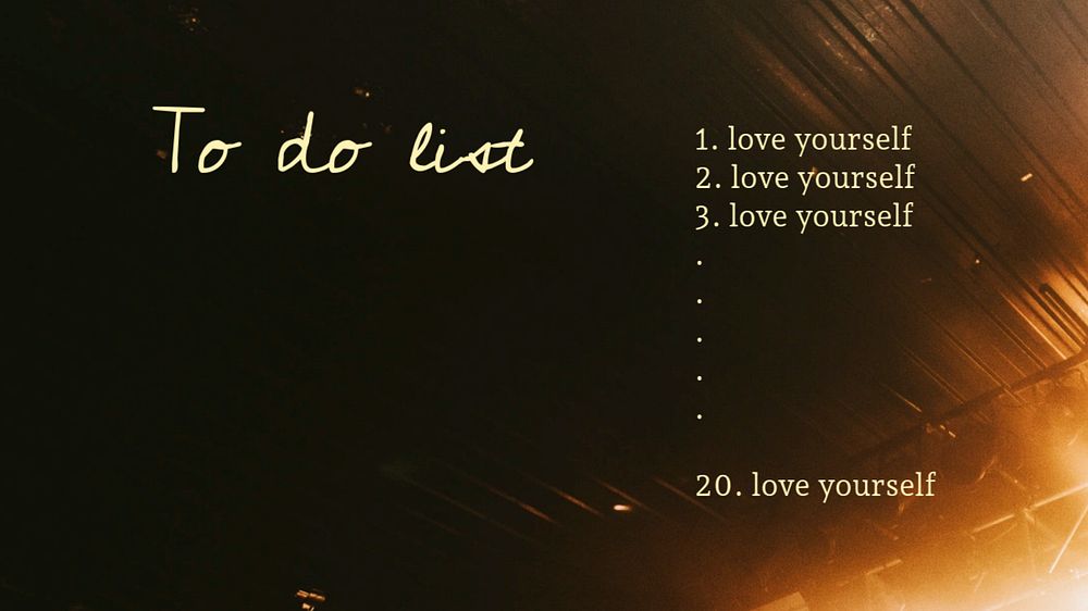 Aesthetic light PowerPoint template, to do list text