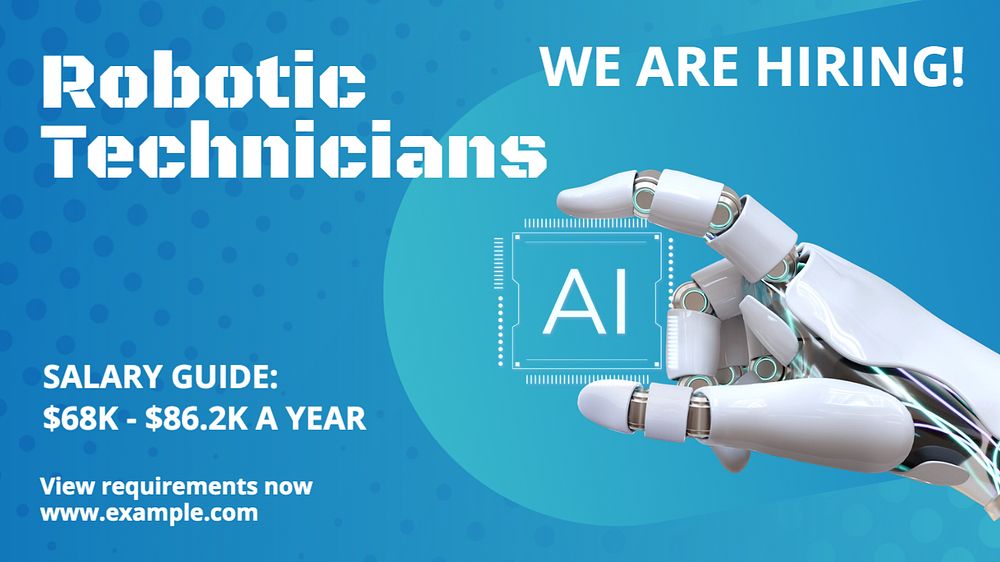 Robotics technicians blog banner template