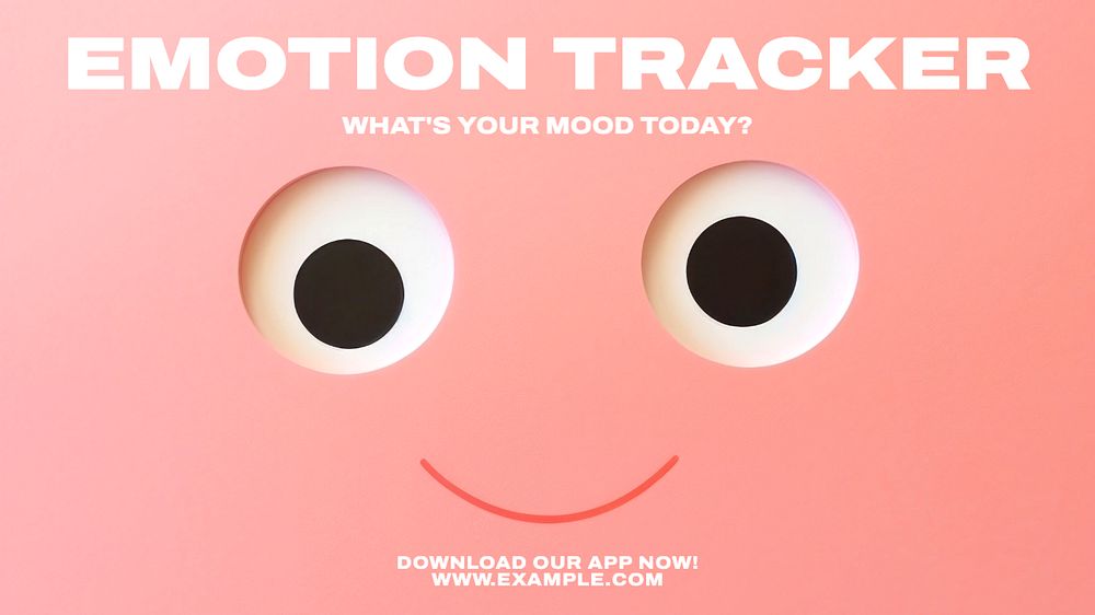 Emotion tracker blog banner template