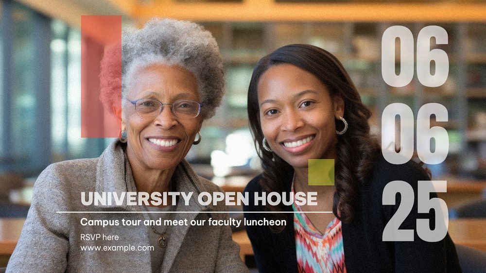 University open house blog banner template