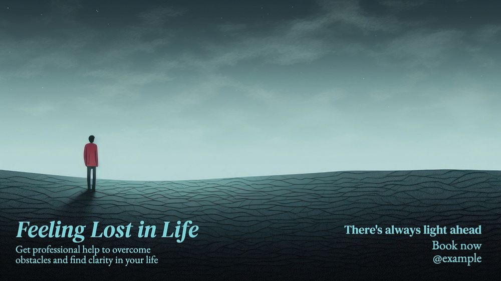 Lost in life blog banner template