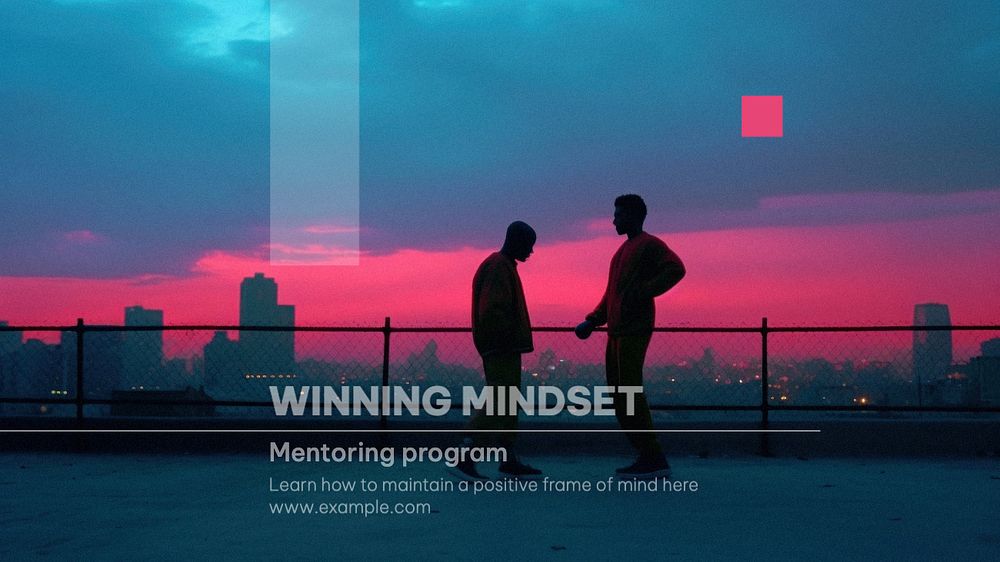 Winning mentoring program blog banner template