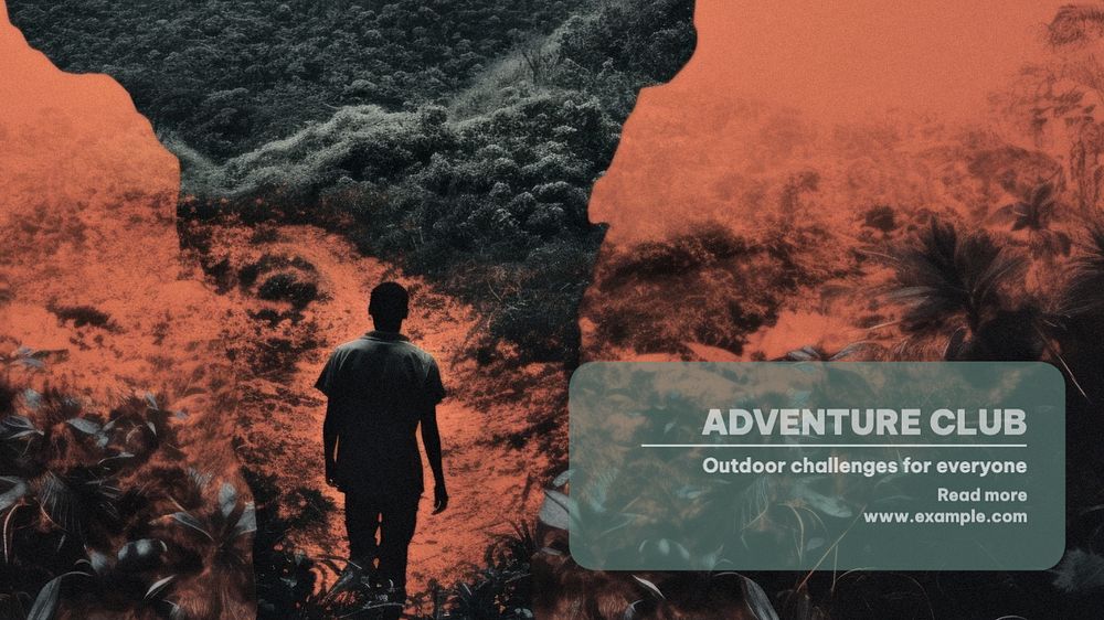 Adventure club blog banner template