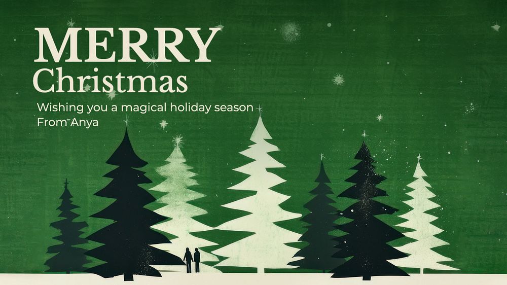 Merry christmas blog banner template