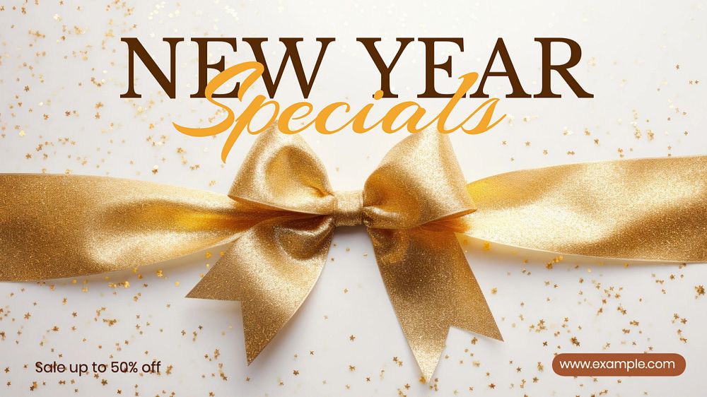 New Year specials blog banner template