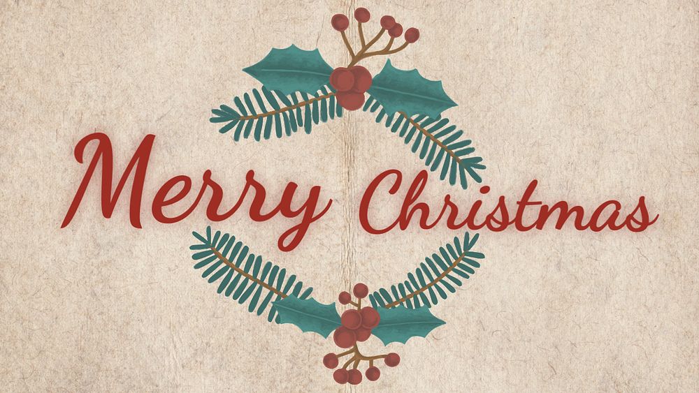 Merry Christmas blog banner template