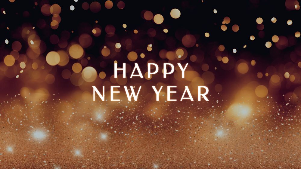 Happy New Year  blog banner template