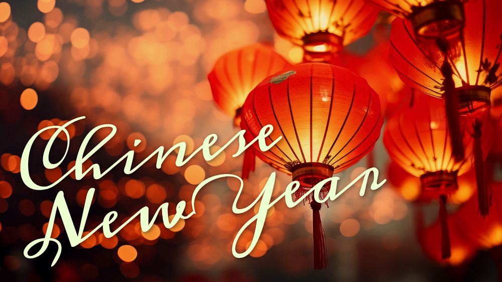 Chinese new year blog banner template