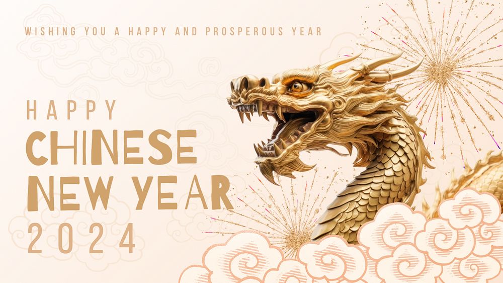 Chinese New Year blog banner template