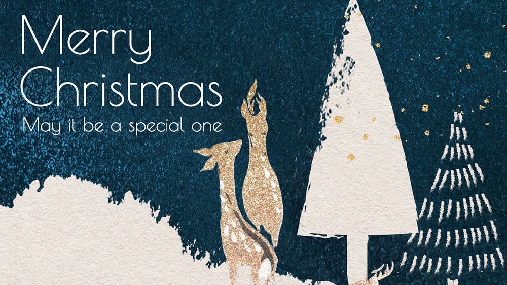 Merry Christmas blog banner template