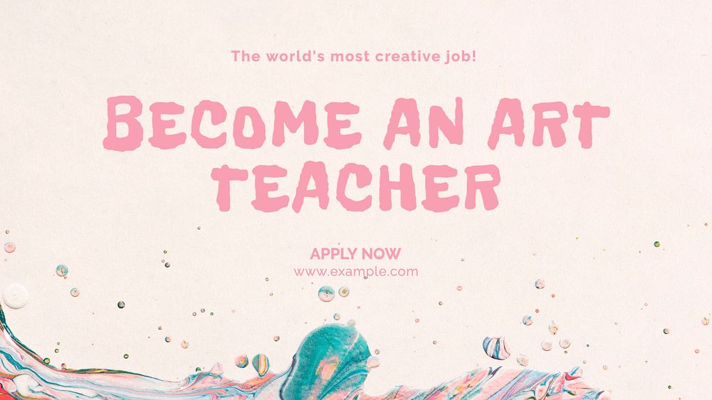 Art teacher blog banner template