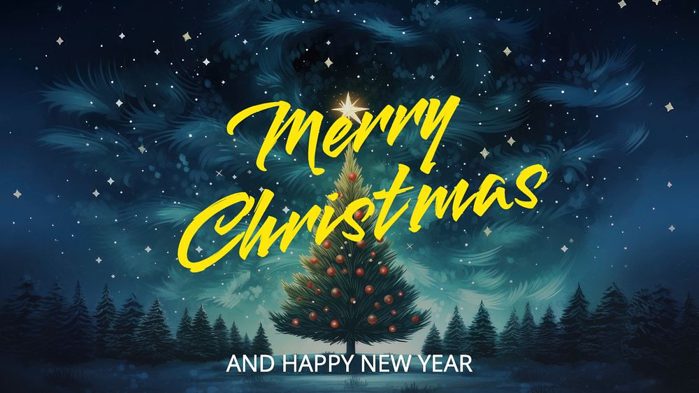 Merry Christmas  blog banner template