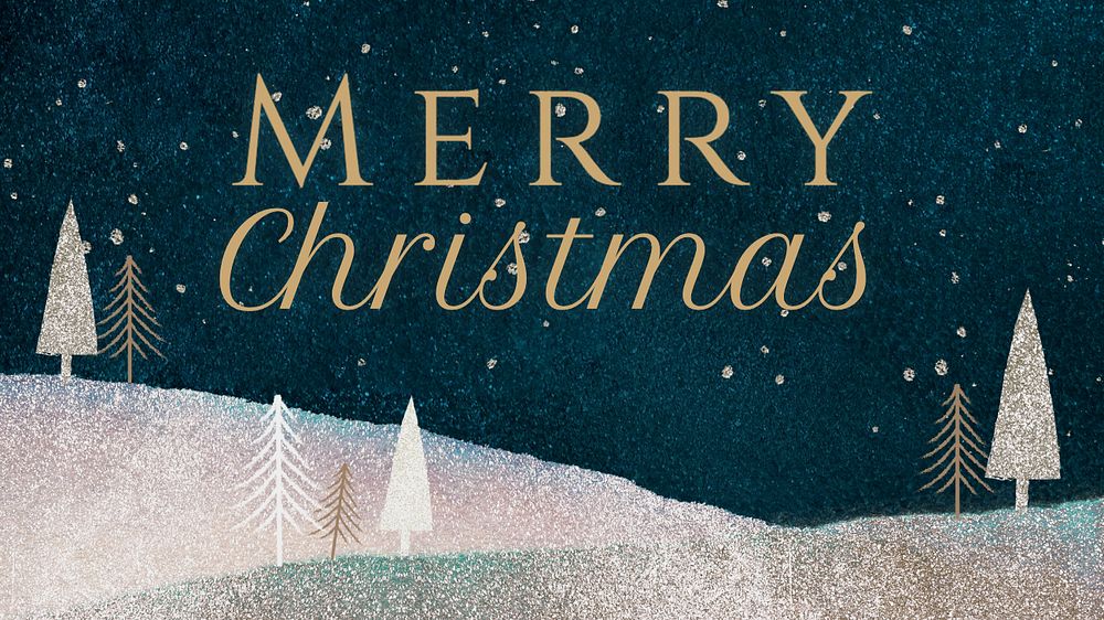 Merry Christmas blog banner template