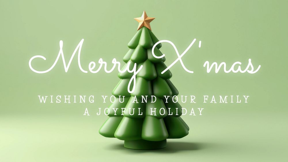 Merry X'mas blog banner template