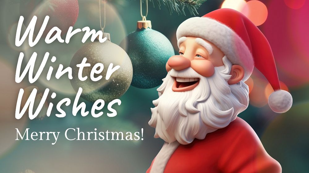 Merry Christmas blog banner template