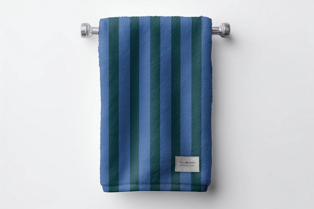 Bathroom towel editable mockup