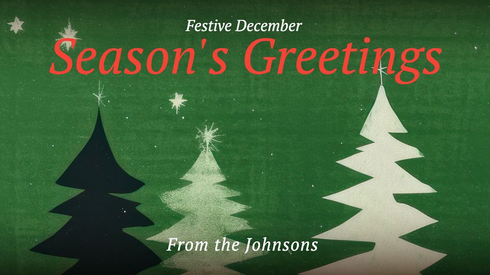 Season's Greetings blog banner template