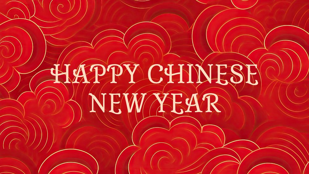 Happy Chinese new year blog banner template