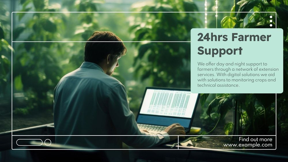 Farmer support blog banner template