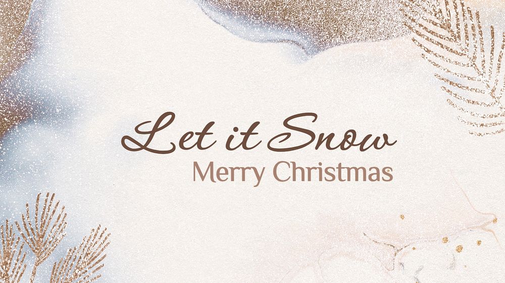 Let it snow blog banner template