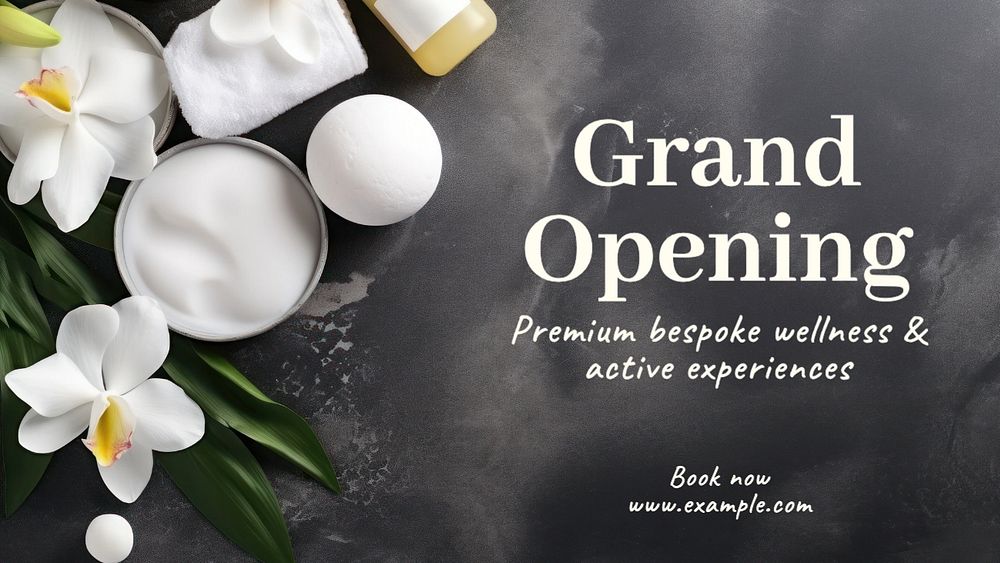 Grand opening blog banner template