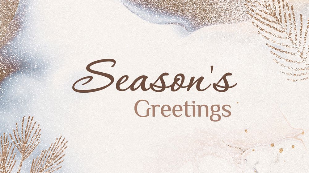 Seasons greetings blog banner template